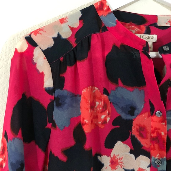CLOSEOUT \J. Crew Factory\• Printed Henley Blouse - Picture 2 of 7